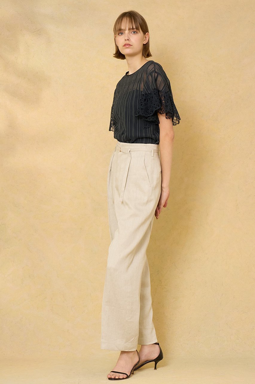 【アナイ/ANAYI】のシアーストライプフリル袖ブラウス 人気、トレンドファッション・服の通販 founy(ファニー) 　ファッション　Fashion　レディースファッション　Fashion for Women　トップス・カットソー　Cut & Sew Tops　シャツ・ブラウス・オフィスカジュアル　Elegant Blouses & Button-Ups　ボリューム袖・フリルスリーブブラウス　Voluminous & Ruffle Sleeves / Puffy Sleeve Tops　イエロー　Yellow　キャミソール　Camisole, Spaghetti Strap Top　サマー　Summer, Summer Style　シャドー　Shadow, Subtle Pattern　ショート　Short, Short Length　ストライプ　Stripe, Striped Pattern　スリーブ　Sleeve, Long Sleeve / Short Sleeve　セットアップ　Set-Up, Coordinated Outfit　ビスチェ　Bustier, Corset Top　ブルゾン　Blouson, Bomber Jacket　プリント　Print, Printed Pattern　ランダム　Random, Irregular　レース　Lace, Lace Fabric　再入荷　Restock / Back in Stock　夏　Summer　other-7|ID: prp329100004593328 ipo3291000000035052469