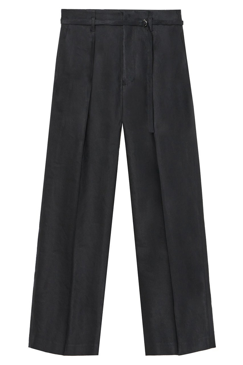 【アナイ/ANAYI】のリネンストレッチワイドパンツ インテリア・キッズ・メンズ・レディースファッション・服の通販 founy(ファニー) 　ファッション　Fashion　レディースファッション　Fashion for Women　パンツ　Pants & Trousers　イエロー　Yellow　イタリア　Italy　サマー　Summer, Summer Style　ジャケット　Jacket, Outerwear　セットアップ　Set-Up, Coordinated Outfit　ダブル　Double, Double-Breasted　バランス　Balance, Style Balance　ブルゾン　Blouson, Bomber Jacket　プリント　Print, Printed Pattern　リネン　Linen, Linen Fabric　ワイド　Wide, Wide Fit　再入荷　Restock / Back in Stock　おすすめ　Recommended / Our Picks　夏　Summer　ブラック|ID: prp329100004593329 ipo3291000000035051759