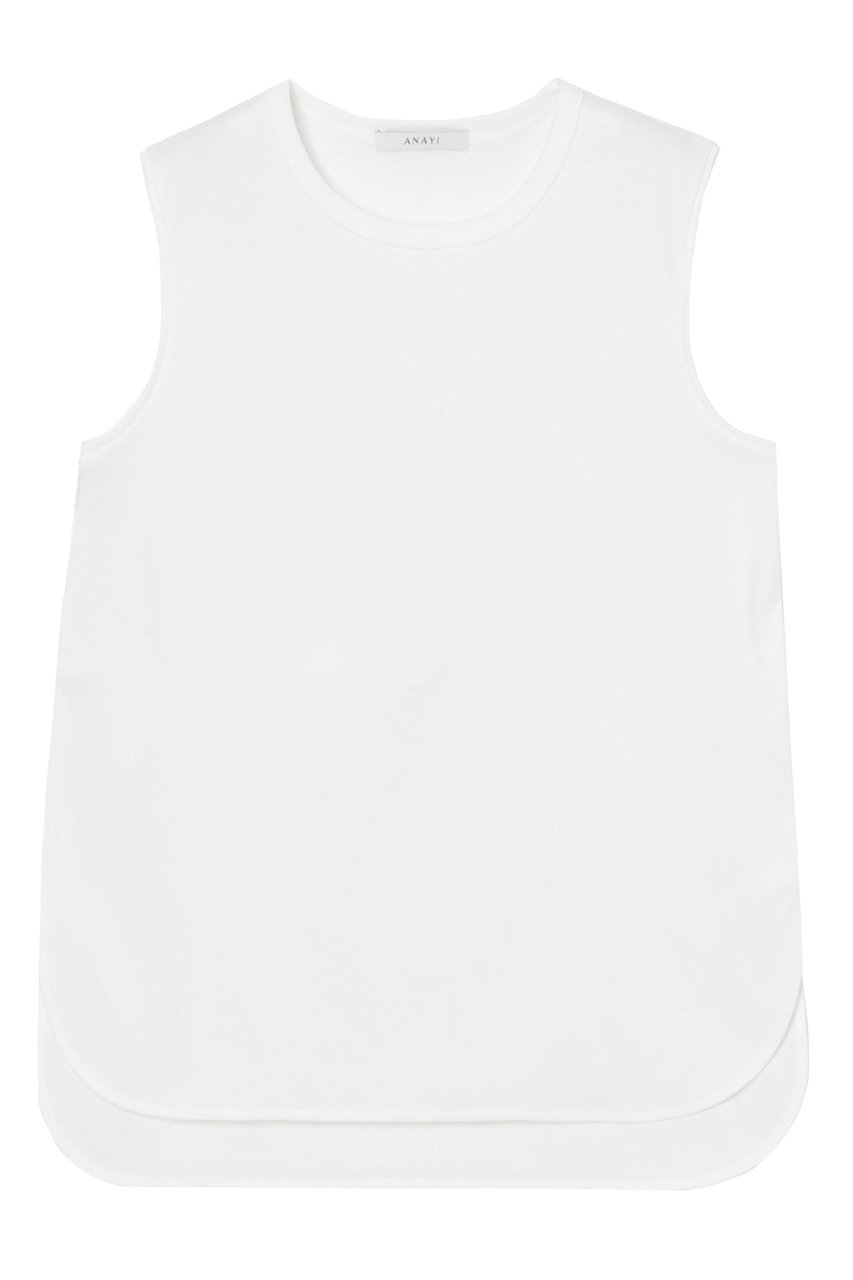 【アナイ/ANAYI】のコットンフライスノースリ プルオーバー 人気、トレンドファッション・服の通販 founy(ファニー) 　ファッション　Fashion　レディースファッション　Ladies' Fashion Online　トップス・カットソー　Tops/Tshirt　キャミソール / ノースリーブ　No Sleeves　シャツ/ブラウス　Shirts/Blouses　ロング / Tシャツ　T-Shirts　プルオーバー　Pullover　カットソー　Cut and Sewn　キャミソール　Camisole　コンパクト　Compact　ジャージー　Jersey　スリット　Slit　タンク　Tank　ドレープ　Drape　ノースリーブ　No Sleeve　バランス　Balance　フラワー　Flower　ラウンド　Round　再入荷　Restock/Back In Stock/Re Arrival　夏　Summer　 other-1|ID: prp329100004593335 ipo3291000000032614363