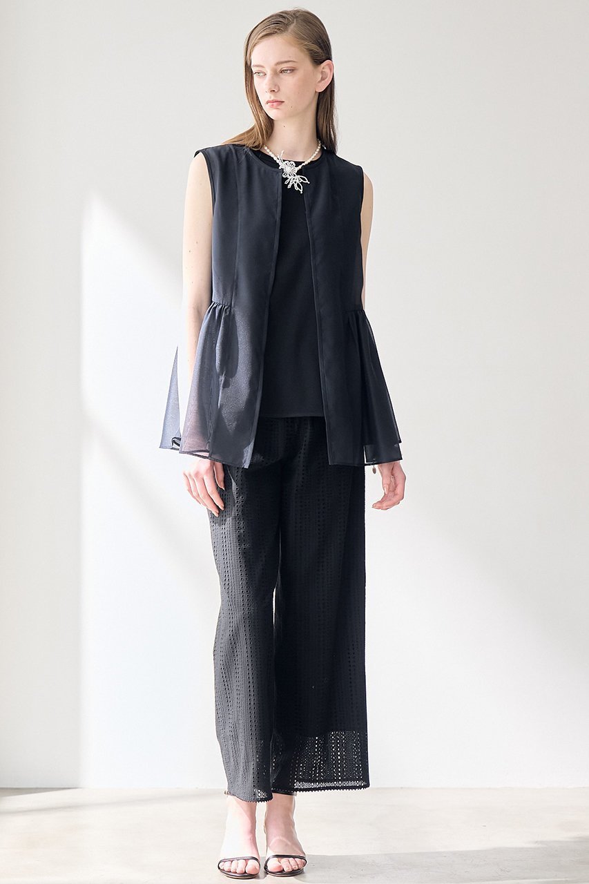 【アナイ/ANAYI】のコットンフライスノースリ プルオーバー 人気、トレンドファッション・服の通販 founy(ファニー) 　ファッション　Fashion　レディースファッション　Ladies' Fashion Online　トップス・カットソー　Tops/Tshirt　キャミソール / ノースリーブ　No Sleeves　シャツ/ブラウス　Shirts/Blouses　ロング / Tシャツ　T-Shirts　プルオーバー　Pullover　カットソー　Cut and Sewn　キャミソール　Camisole　コンパクト　Compact　ジャージー　Jersey　スリット　Slit　タンク　Tank　ドレープ　Drape　ノースリーブ　No Sleeve　バランス　Balance　フラワー　Flower　ラウンド　Round　再入荷　Restock/Back In Stock/Re Arrival　夏　Summer　other-3|ID: prp329100004593335 ipo3291000000032614369