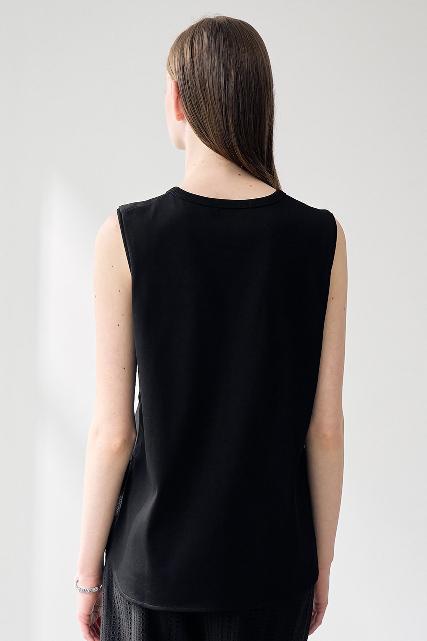 【アナイ/ANAYI】のコットンフライスノースリ プルオーバー 人気、トレンドファッション・服の通販 founy(ファニー) 　ファッション　Fashion　レディースファッション　Ladies' Fashion Online　トップス・カットソー　Tops/Tshirt　キャミソール / ノースリーブ　No Sleeves　シャツ/ブラウス　Shirts/Blouses　ロング / Tシャツ　T-Shirts　プルオーバー　Pullover　カットソー　Cut and Sewn　キャミソール　Camisole　コンパクト　Compact　ジャージー　Jersey　スリット　Slit　タンク　Tank　ドレープ　Drape　ノースリーブ　No Sleeve　バランス　Balance　フラワー　Flower　ラウンド　Round　再入荷　Restock/Back In Stock/Re Arrival　夏　Summer　other-4|ID: prp329100004593335 ipo3291000000032614370