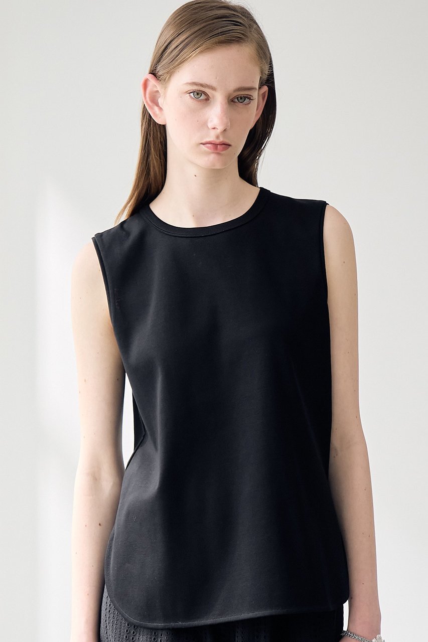 【アナイ/ANAYI】のコットンフライスノースリ プルオーバー 人気、トレンドファッション・服の通販 founy(ファニー) 　ファッション　Fashion　レディースファッション　Ladies' Fashion Online　トップス・カットソー　Tops/Tshirt　キャミソール / ノースリーブ　No Sleeves　シャツ/ブラウス　Shirts/Blouses　ロング / Tシャツ　T-Shirts　プルオーバー　Pullover　カットソー　Cut and Sewn　キャミソール　Camisole　コンパクト　Compact　ジャージー　Jersey　スリット　Slit　タンク　Tank　ドレープ　Drape　ノースリーブ　No Sleeve　バランス　Balance　フラワー　Flower　ラウンド　Round　再入荷　Restock/Back In Stock/Re Arrival　夏　Summer　other-5|ID: prp329100004593335 ipo3291000000032614371