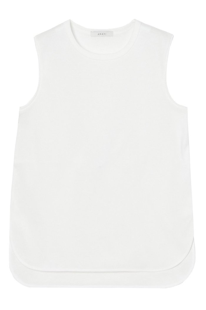 【アナイ/ANAYI】のコットンフライスノースリ プルオーバー インテリア・キッズ・メンズ・レディースファッション・服の通販 founy(ファニー) https://founy.com/ ファッション Fashion レディースファッション Fashion for Women トップス・カットソー Cut & Sew Tops キャミソール&ノースリーブ Camisoles & Sleeveless Tops シャツ・ブラウス・オフィスカジュアル Elegant Blouses & Button-Ups ロングTシャツ・Tシャツ Longline T-Shirts & Tees カジュアルプルオーバー・ニットトップス Pullovers & Knit Tops / Casual Pullovers カットソー・ベーシックTシャツ Cut-and-Sewn Tops / Stretch Tees & Basics キャミソール Camisole, Spaghetti Strap Top コンパクト Compact, Small Size スリット Slit, Slit Detail タンク Tank Top, Sleeveless Top ドレープ Drape, Draping Fabric ノースリーブ Sleeveless, No-Sleeve バランス Balance, Style Balance フラワー Flower, Floral ラウンド Round, Round Neck 夏 Summer |ID: prp329100004593335 ipo3291000000036139110