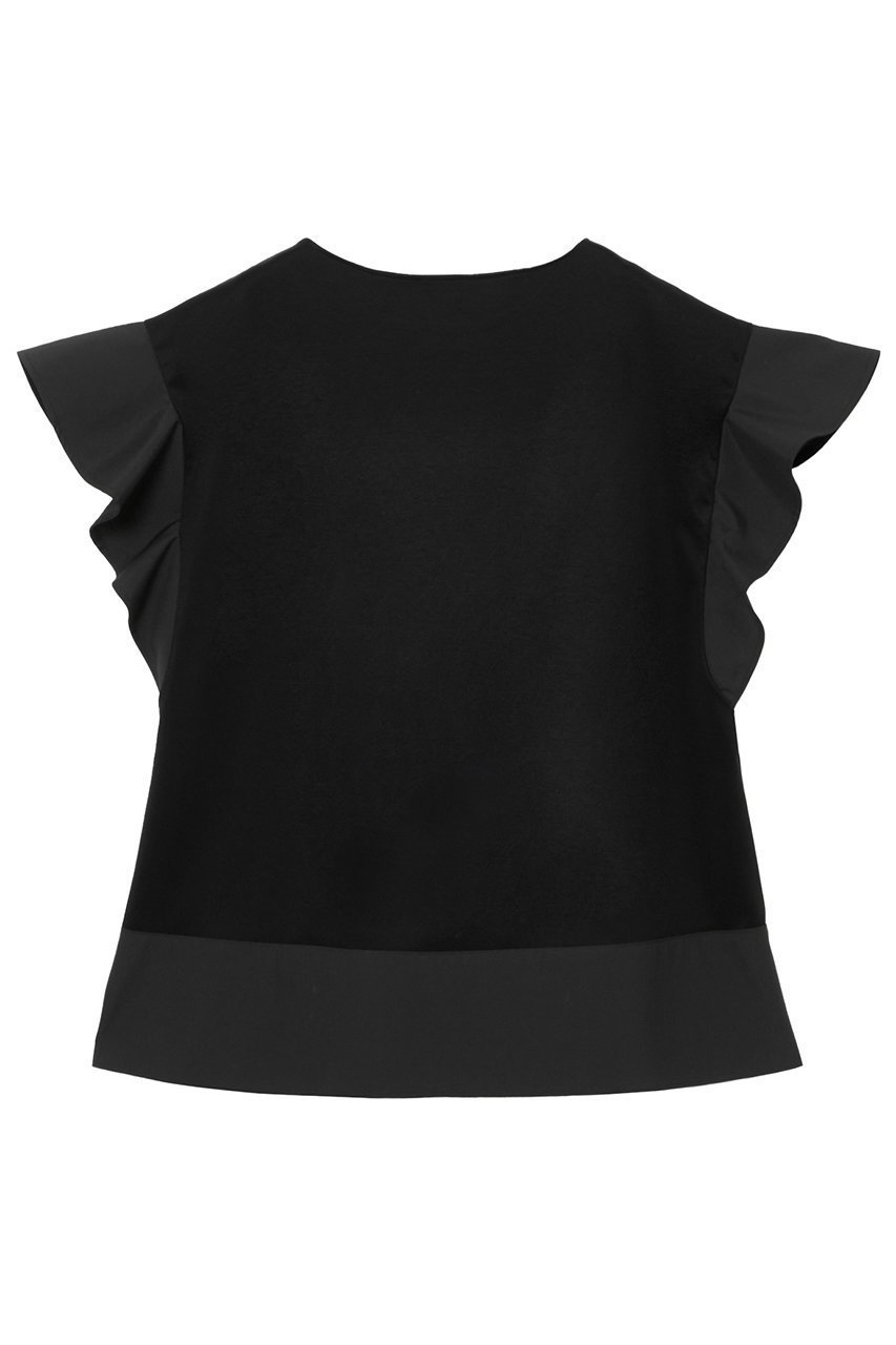 【アナイ/ANAYI】のコットンスムースフリルスリーブ プルオーバー 人気、トレンドファッション・服の通販 founy(ファニー) 　ファッション　Fashion　レディースファッション　Ladies' Fashion Online　トップス・カットソー　Tops/Tshirt　シャツ/ブラウス　Shirts/Blouses　ロング / Tシャツ　T-Shirts　プルオーバー　Pullover　カットソー　Cut and Sewn　カットソー　Cut And Sew　コンパクト　Compact　ショート　Short　スリーブ　Sleeve　フラワー　Flower　フレア　Flare　ブロード　Broad　再入荷　Restock/Back In Stock/Re Arrival　other-2|ID: prp329100004593336 ipo3291000000032614375