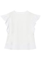 【アナイ/ANAYI】のコットンスムースフリルスリーブ プルオーバー 人気、トレンドファッション・服の通販 founy(ファニー) ファッション Fashion レディースファッション Fashion for Women トップス・カットソー Cut & Sew Tops シャツ・ブラウス・オフィスカジュアル Elegant Blouses & Button-Ups ロングTシャツ・Tシャツ Longline T-Shirts & Tees カジュアルプルオーバー・ニットトップス Pullovers & Knit Tops / Casual Pullovers カットソー・ベーシックTシャツ Cut-and-Sewn Tops / Stretch Tees & Basics カットソー Cut and Sewn Top コンパクト Compact, Small Size ショート Short, Short Length スリーブ Sleeve, Long Sleeve / Short Sleeve フラワー Flower, Floral フレア Flare, Flared ブロード Broadcloth, Fine Cotton 再入荷 Restock / Back in Stock thumbnail ホワイト|ID: prp329100004593336 ipo3291000000035051822