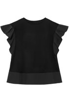 【アナイ/ANAYI】のコットンスムースフリルスリーブ プルオーバー 人気、トレンドファッション・服の通販 founy(ファニー) ファッション Fashion レディースファッション Fashion for Women トップス・カットソー Cut & Sew Tops シャツ・ブラウス・オフィスカジュアル Elegant Blouses & Button-Ups ロングTシャツ・Tシャツ Longline T-Shirts & Tees カジュアルプルオーバー・ニットトップス Pullovers & Knit Tops / Casual Pullovers カットソー・ベーシックTシャツ Cut-and-Sewn Tops / Stretch Tees & Basics カットソー Cut and Sewn Top コンパクト Compact, Small Size ショート Short, Short Length スリーブ Sleeve, Long Sleeve / Short Sleeve フラワー Flower, Floral フレア Flare, Flared ブロード Broadcloth, Fine Cotton 再入荷 Restock / Back in Stock thumbnail ブラック|ID: prp329100004593336 ipo3291000000036139121