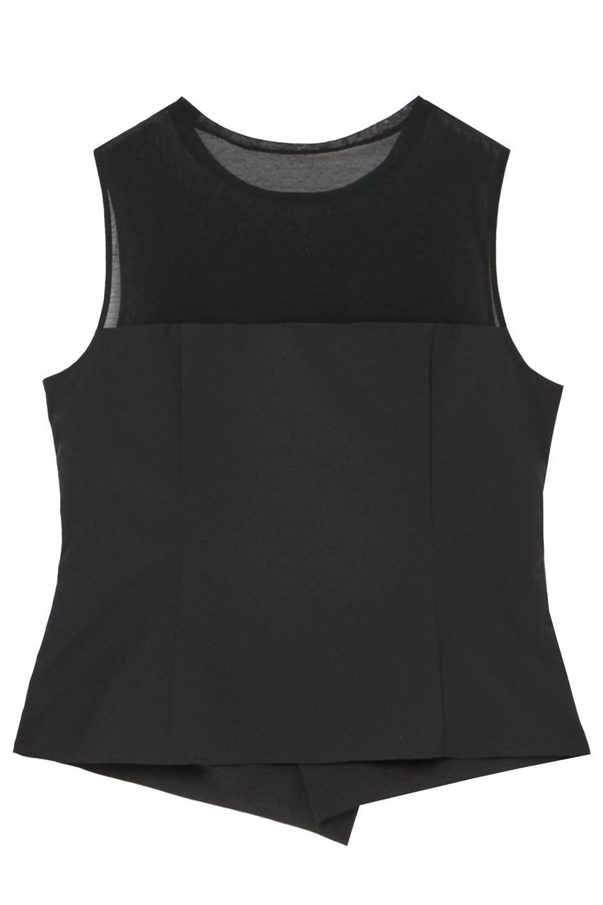 【アナイ/ANAYI】のカットソーコンビタフタビスチェ ブラウス 人気、トレンドファッション・服の通販 founy(ファニー) 　ファッション　Fashion　レディースファッション　Ladies' Fashion Online　トップス・カットソー　Tops/Tshirt　キャミソール / ノースリーブ　No Sleeves　シャツ/ブラウス　Shirts/Blouses　カットソー　Cut and Sewn　ビスチェ　Bustier　おすすめ　Recommend　アシンメトリー　Asymmetry　ジャージー　Jersey　ストレッチ　Stretch　ノースリーブ　No Sleeve　ビスチェ　Bustier　フラワー　Flower　ランダム　Random　再入荷　Restock/Back In Stock/Re Arrival　other-2|ID: prp329100004593337 ipo3291000000032614379
