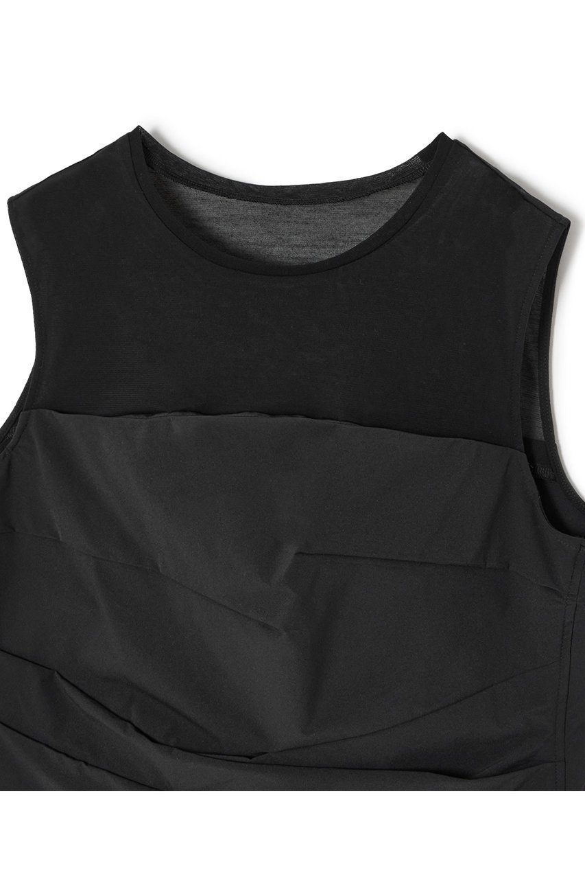 【アナイ/ANAYI】のカットソーコンビタフタビスチェ ブラウス 人気、トレンドファッション・服の通販 founy(ファニー) 　ファッション　Fashion　レディースファッション　Ladies' Fashion Online　トップス・カットソー　Tops/Tshirt　キャミソール / ノースリーブ　No Sleeves　シャツ/ブラウス　Shirts/Blouses　カットソー　Cut and Sewn　ビスチェ　Bustier　おすすめ　Recommend　アシンメトリー　Asymmetry　ジャージー　Jersey　ストレッチ　Stretch　ノースリーブ　No Sleeve　ビスチェ　Bustier　フラワー　Flower　ランダム　Random　再入荷　Restock/Back In Stock/Re Arrival　other-3|ID: prp329100004593337 ipo3291000000032614380