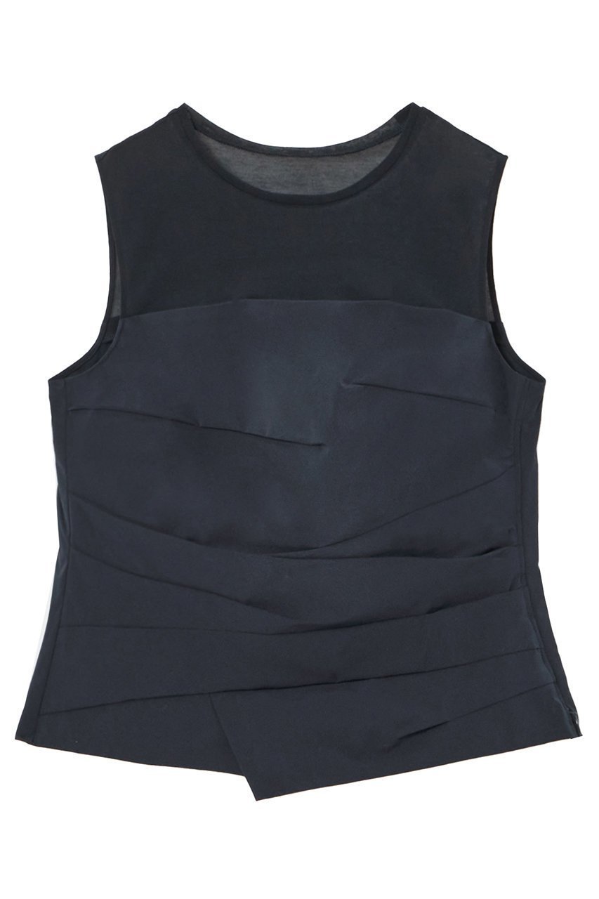 【アナイ/ANAYI】のカットソーコンビタフタビスチェ ブラウス 人気、トレンドファッション・服の通販 founy(ファニー) 　ファッション　Fashion　レディースファッション　Fashion for Women　トップス・カットソー　Cut & Sew Tops　キャミソール&ノースリーブ　Camisoles & Sleeveless Tops　シャツ・ブラウス・オフィスカジュアル　Elegant Blouses & Button-Ups　カットソー・ベーシックTシャツ　Cut-and-Sewn Tops / Stretch Tees & Basics　ビスチェ　Bustiers & Corset Tops / Layered Bustier Style　おすすめ　Recommended / Our Picks　アシンメトリー　Asymmetrical Style　ストレッチ　Stretch, Stretchy Fabric　ノースリーブ　Sleeveless, No-Sleeve　ビスチェ　Bustier, Corset Top　フラワー　Flower, Floral　ランダム　Random, Irregular　再入荷　Restock / Back in Stock　 other-1|ID: prp329100004593337 ipo3291000000035058291