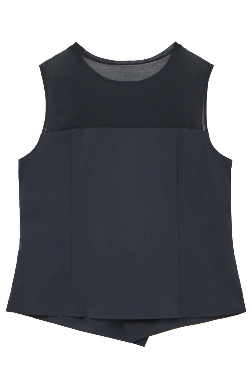 【アナイ/ANAYI】のカットソーコンビタフタビスチェ ブラウス 人気、トレンドファッション・服の通販 founy(ファニー) 　ファッション　Fashion　レディースファッション　Fashion for Women　トップス・カットソー　Cut & Sew Tops　キャミソール&ノースリーブ　Camisoles & Sleeveless Tops　シャツ・ブラウス・オフィスカジュアル　Elegant Blouses & Button-Ups　カットソー・ベーシックTシャツ　Cut-and-Sewn Tops / Stretch Tees & Basics　ビスチェ　Bustiers & Corset Tops / Layered Bustier Style　おすすめ　Recommended / Our Picks　アシンメトリー　Asymmetrical Style　ストレッチ　Stretch, Stretchy Fabric　ノースリーブ　Sleeveless, No-Sleeve　ビスチェ　Bustier, Corset Top　フラワー　Flower, Floral　ランダム　Random, Irregular　再入荷　Restock / Back in Stock　other-2|ID: prp329100004593337 ipo3291000000035058294