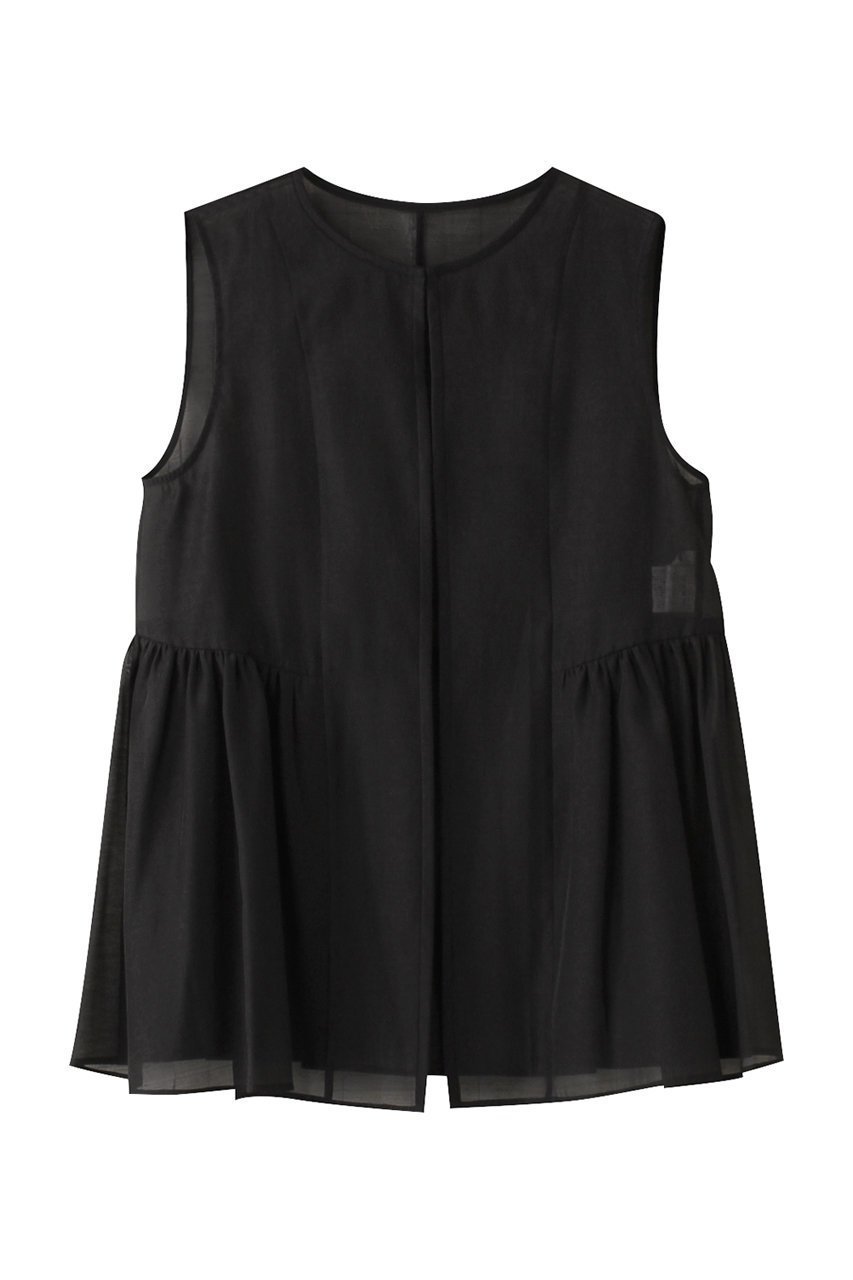 【アナイ/ANAYI】のオーガンペプラムギャザージレ インテリア・キッズ・メンズ・レディースファッション・服の通販 founy(ファニー) ファッション Fashion レディースファッション Fashion for Women アウター Coat / Outerwear Collection レディースジャケット・軽アウター Jackets おすすめ Recommended / Our Picks インナー Innerwear オーガンジー Organza Fabric ギャザー Gathered, Ruffled シアー Sheer, See-Through ジャケット Jacket, Outerwear タンク Tank Top, Sleeveless Top バランス Balance, Style Balance パイピング Piping, Trim Design フラワー Flower, Floral ベスト Vest, Waistcoat ボトム Bottoms, Lower Wear 再入荷 Restock / Back in Stock ブラック|ID: prp329100004593338 ipo3291000000035058298