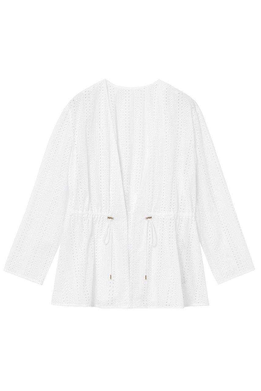 【アナイ/ANAYI】のレース刺繍ストリング ジャケット 人気、トレンドファッション・服の通販 founy(ファニー) 　ファッション　Fashion　レディースファッション　Fashion for Women　アウター　Coat / Outerwear Collection　レディースジャケット・軽アウター　Jackets　おすすめ　Recommended / Our Picks　グラデーション　Gradient, Ombre　ジャケット　Jacket, Outerwear　ストライプ　Stripe, Striped Pattern　ストリング　String, Drawstring　セットアップ　Set-Up, Coordinated Outfit　ドット　Polka Dot, Dot Pattern　フラワー　Flower, Floral　ペプラム　Peplum, Flared Hem　モダン　Modern, Contemporary　レース　Lace, Lace Fabric　ワーク　Workwear, Utility Style　 other-1|ID: prp329100004593340 ipo3291000000036028464