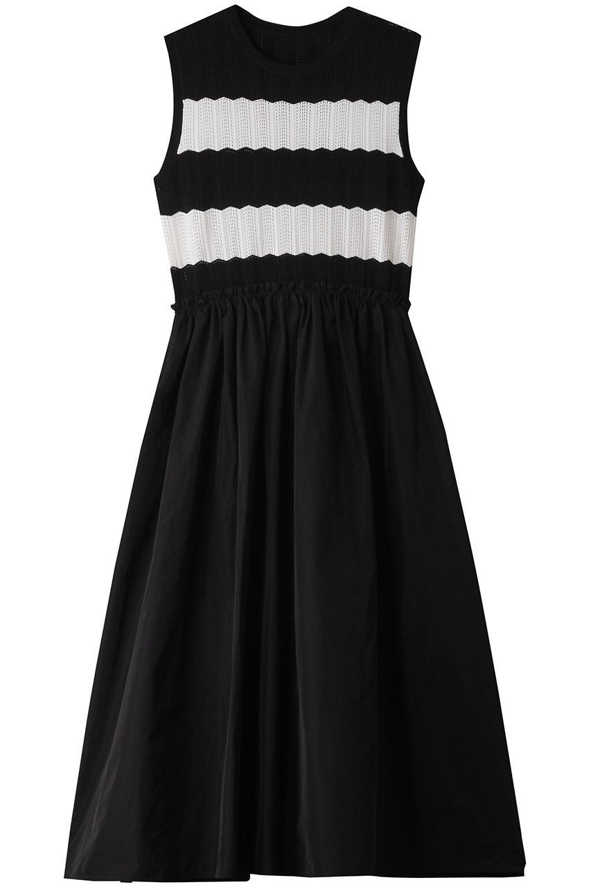 【アナイ/ANAYI】のレーシーニットドッキング ワンピース 人気、トレンドファッション・服の通販 founy(ファニー) 　ファッション　Fashion　レディースファッション　Ladies' Fashion Online　ワンピース　Dress　チュニック　Tunic　カーディガン　Cardigan　ジャケット　Jacket　チュニック　Tunic　ドッキング　Docking　フレア　Flare　ボーダー　Border　モノトーン　Monotone　レース　Race　再入荷　Restock/Back In Stock/Re Arrival　 other-1|ID: prp329100004593342 ipo3291000000032614411