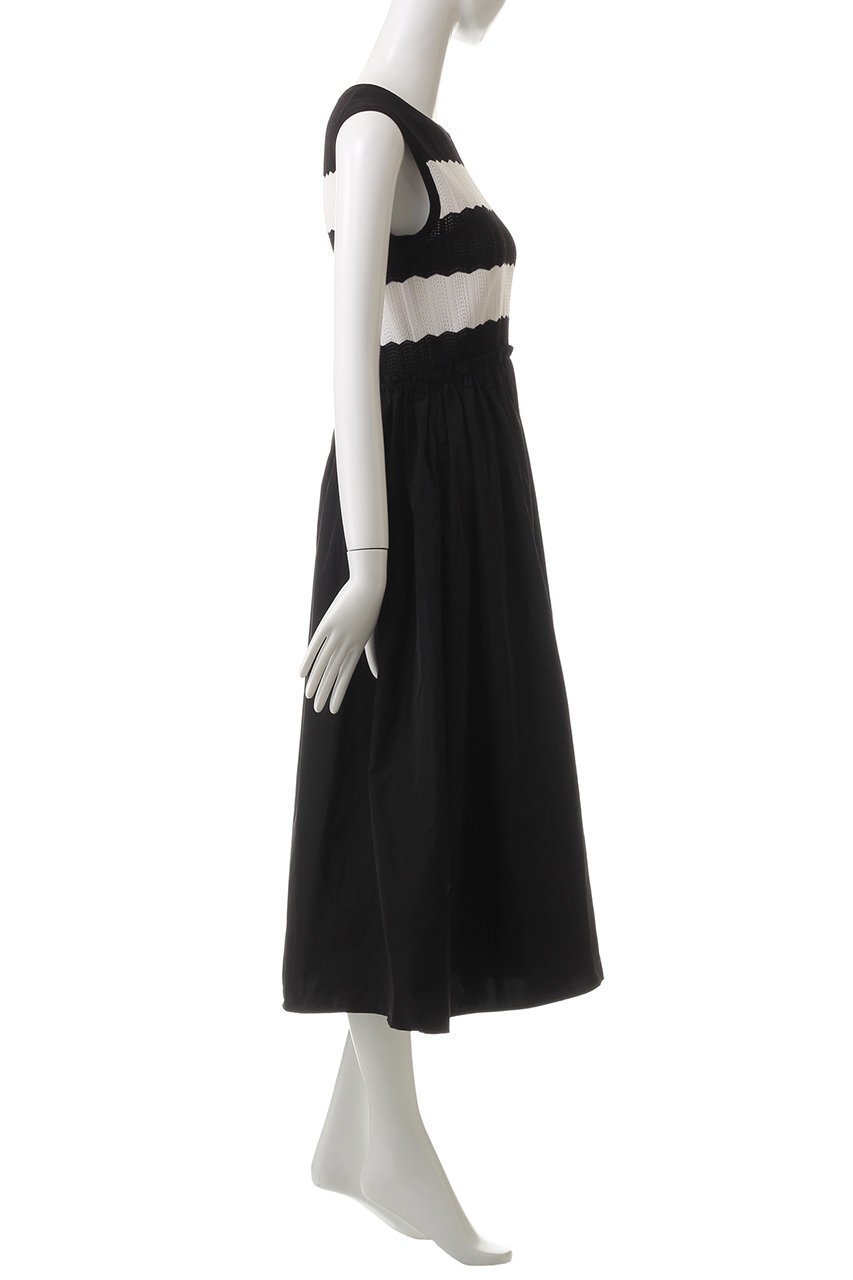 【アナイ/ANAYI】のレーシーニットドッキング ワンピース 人気、トレンドファッション・服の通販 founy(ファニー) 　ファッション　Fashion　レディースファッション　Fashion for Women　ワンピース　Dresses　チュニック　Tunic Tops & Dresses　カーディガン　Cardigan, Knitwear　ジャケット　Jacket, Outerwear　チュニック　Tunic, Long Top　ドッキング　Docking, Mixed Material　フレア　Flare, Flared　ボーダー　Border, Stripe　モノトーン　Monotone, Black and White　レース　Lace, Lace Fabric　再入荷　Restock / Back in Stock　other-3|ID: prp329100004593342 ipo3291000000035058307