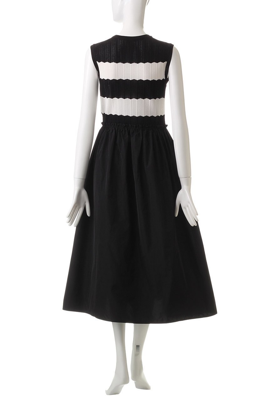 【アナイ/ANAYI】のレーシーニットドッキング ワンピース 人気、トレンドファッション・服の通販 founy(ファニー) 　ファッション　Fashion　レディースファッション　Fashion for Women　ワンピース　Dresses　チュニック　Tunic Tops & Dresses　カーディガン　Cardigan, Knitwear　ジャケット　Jacket, Outerwear　チュニック　Tunic, Long Top　ドッキング　Docking, Mixed Material　フレア　Flare, Flared　ボーダー　Border, Stripe　モノトーン　Monotone, Black and White　レース　Lace, Lace Fabric　再入荷　Restock / Back in Stock　other-4|ID: prp329100004593342 ipo3291000000035058308