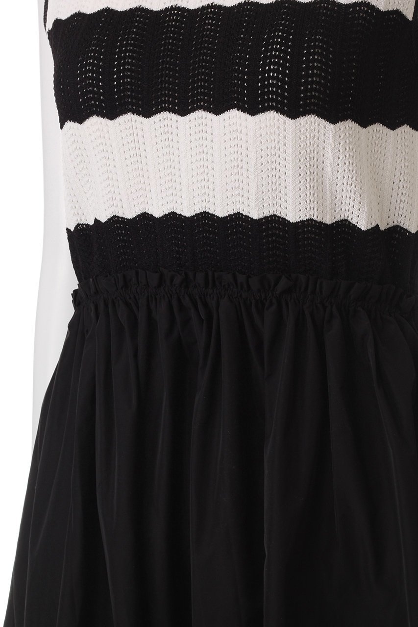 【アナイ/ANAYI】のレーシーニットドッキング ワンピース 人気、トレンドファッション・服の通販 founy(ファニー) 　ファッション　Fashion　レディースファッション　Fashion for Women　ワンピース　Dresses　チュニック　Tunic Tops & Dresses　カーディガン　Cardigan, Knitwear　ジャケット　Jacket, Outerwear　チュニック　Tunic, Long Top　ドッキング　Docking, Mixed Material　フレア　Flare, Flared　ボーダー　Border, Stripe　モノトーン　Monotone, Black and White　レース　Lace, Lace Fabric　再入荷　Restock / Back in Stock　other-5|ID: prp329100004593342 ipo3291000000035058310