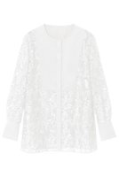 【アナイ/ANAYI】のフラワーケミカルレースクルーブラウス 人気、トレンドファッション・服の通販 founy(ファニー) ファッション Fashion レディースファッション Ladies' Fashion Online トップス・カットソー Tops/Tshirt シャツ/ブラウス Shirts/Blouses カフス Cuffs ケミカル Chemical スリーブ Sleeve フラワー Flower モチーフ Motif ヨーク Yoke リーフ Leaf レース Race ロング Long エレガント 上品 Elegant 再入荷 Restock/Back In Stock/Re Arrival |ID:prp329100004593343