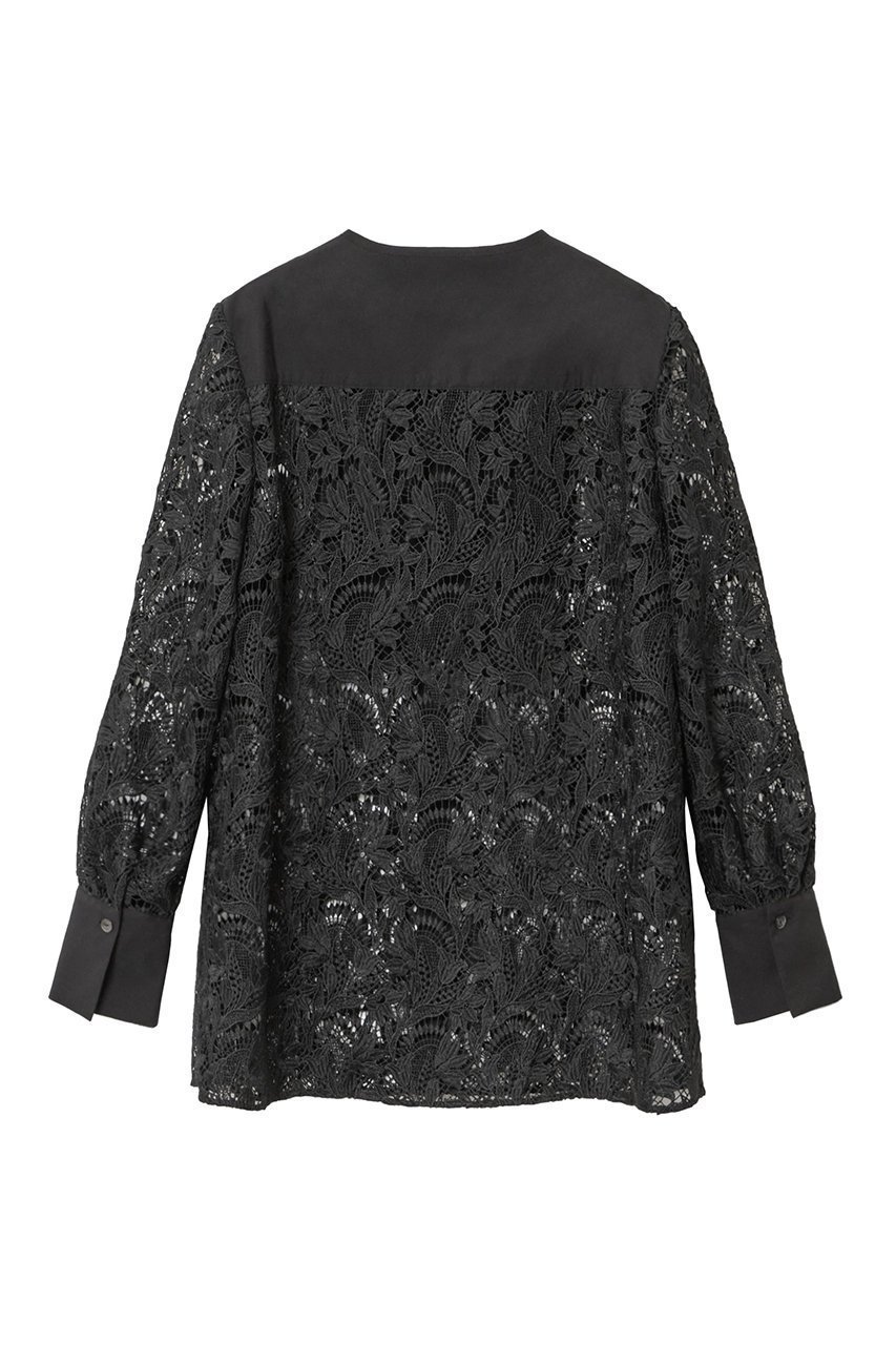【アナイ/ANAYI】のフラワーケミカルレースクルーブラウス 人気、トレンドファッション・服の通販 founy(ファニー) 　ファッション　Fashion　レディースファッション　Ladies' Fashion Online　トップス・カットソー　Tops/Tshirt　シャツ/ブラウス　Shirts/Blouses　カフス　Cuffs　ケミカル　Chemical　スリーブ　Sleeve　フラワー　Flower　モチーフ　Motif　ヨーク　Yoke　リーフ　Leaf　レース　Race　ロング　Long　エレガント 上品　Elegant　再入荷　Restock/Back In Stock/Re Arrival　other-2|ID: prp329100004593343 ipo3291000000032614421