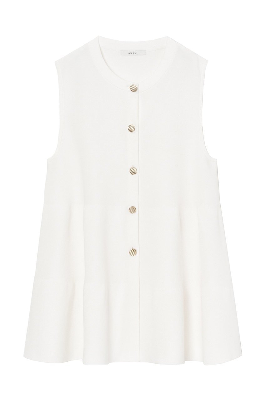 【アナイ/ANAYI】のティアードミラノリブジレ インテリア・キッズ・メンズ・レディースファッション・服の通販 founy(ファニー) ファッション Fashion レディースファッション Fashion for Women トップス・カットソー Cut & Sew Tops ニット Knit Tops & Sweaters ベスト&ジレ / 重ね着スタイル Vests & Gilets カジュアルプルオーバー・ニットトップス Pullovers & Knit Tops / Casual Pullovers ティアード Tiered, Tiered Style ミラノリブ Milano Rib, Milano Stitch 再入荷 Restock / Back in Stock ホワイト|ID: prp329100004593344 ipo3291000000035054662