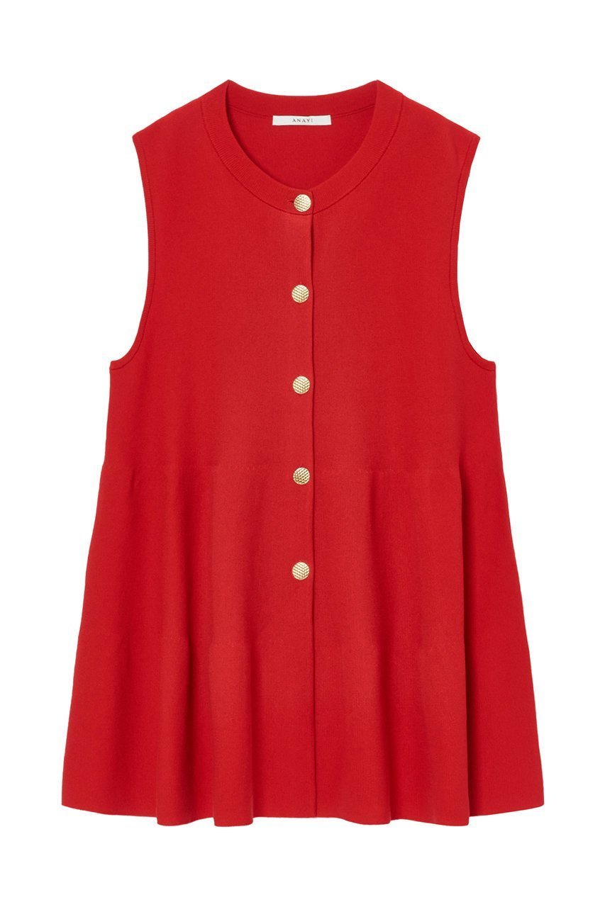 【アナイ/ANAYI】のティアードミラノリブジレ インテリア・キッズ・メンズ・レディースファッション・服の通販 founy(ファニー) ファッション Fashion レディースファッション Fashion for Women トップス・カットソー Cut & Sew Tops ニット Knit Tops & Sweaters ベスト&ジレ / 重ね着スタイル Vests & Gilets カジュアルプルオーバー・ニットトップス Pullovers & Knit Tops / Casual Pullovers ティアード Tiered, Tiered Style ミラノリブ Milano Rib, Milano Stitch 再入荷 Restock / Back in Stock レッド|ID: prp329100004593344 ipo3291000000035054663