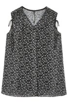 【アナイ/ANAYI】のリトルフラワープリントスキッパーブラウス 人気、トレンドファッション・服の通販 founy(ファニー) ファッション Fashion レディースファッション Fashion for Women トップス・カットソー Cut & Sew Tops キャミソール&ノースリーブ Camisoles & Sleeveless Tops シャツ・ブラウス・オフィスカジュアル Elegant Blouses & Button-Ups 花柄・フラワープリント・モチーフ Floral Prints & Motifs / Flower Pattern Tops おすすめ Recommended / Our Picks イタリア Italy キャミソール Camisole, Spaghetti Strap Top ギャザー Gathered, Ruffled シフォン Chiffon, Lightweight Fabric ジョーゼット Georgette, Semi-Sheer Fabric スキッパー Skipper, Open Collar セットアップ Set-Up, Coordinated Outfit ドローストリング Drawstring, Pull Cord ノースリーブ Sleeveless, No-Sleeve フェミニン Feminine, Girly プリント Print, Printed Pattern モノトーン Monotone, Black and White 再入荷 Restock / Back in Stock thumbnail ブラック|ID: prp329100004593346 ipo3291000000035052390