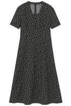 【アナイ/ANAYI】のサッカーストレッチフレアワンピース ブラックマルチ|ID: prp329100004593347 ipo3291000000032614448