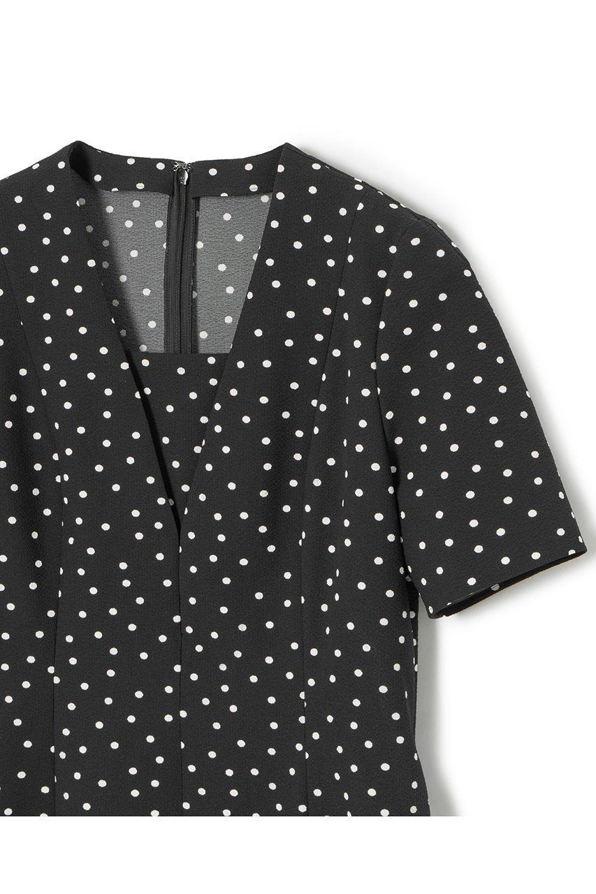 【アナイ/ANAYI】のサッカーストレッチフレアワンピース 人気、トレンドファッション・服の通販 founy(ファニー) 　ファッション　Fashion　レディースファッション　Ladies' Fashion Online　ワンピース　Dress　チュニック　Tunic　おすすめ　Recommend　カッティング　Cutting　サッカー　Soccer　ストレッチ　Stretch　チュニック　Tunic　デコルテ　Decolletage　ドット　Dot　フレア　Flare　プリント　Print　再入荷　Restock/Back In Stock/Re Arrival　夏　Summer　無地　Plain Color　other-3|ID: prp329100004593347 ipo3291000000032614450