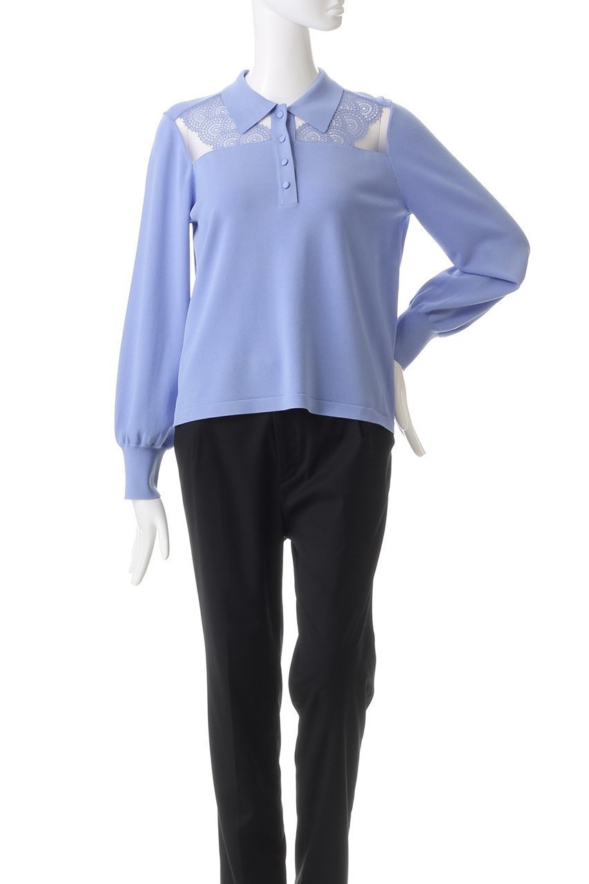 【アナイ/ANAYI】の衿付キシアーレースプルオーバー 人気、トレンドファッション・服の通販 founy(ファニー) ファッション Fashion レディースファッション Fashion for Women トップス・カットソー Cut & Sew Tops ニット Knit Tops & Sweaters カジュアルプルオーバー・ニットトップス Pullovers & Knit Tops / Casual Pullovers おすすめ Recommended / Our Picks シアー Sheer, See-Through デニム Denim, Jeans Material フェミニン Feminine, Girly フレア Flare, Flared ボトム Bottoms, Lower Wear レース Lace, Lace Fabric ワイド Wide, Wide Fit エレガント 上品 Elegant 再入荷 Restock / Back in Stock other-2|ID: prp329100004593352 ipo3291000000035052884