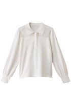 【アナイ/ANAYI】の衿付キシアーレースプルオーバー 人気、トレンドファッション・服の通販 founy(ファニー) ファッション Fashion レディースファッション Fashion for Women トップス・カットソー Cut & Sew Tops ニット Knit Tops & Sweaters カジュアルプルオーバー・ニットトップス Pullovers & Knit Tops / Casual Pullovers おすすめ Recommended / Our Picks シアー Sheer, See-Through デニム Denim, Jeans Material フェミニン Feminine, Girly フレア Flare, Flared ボトム Bottoms, Lower Wear レース Lace, Lace Fabric ワイド Wide, Wide Fit エレガント 上品 Elegant thumbnail オフホワイト|ID: prp329100004593352 ipo3291000000036028421