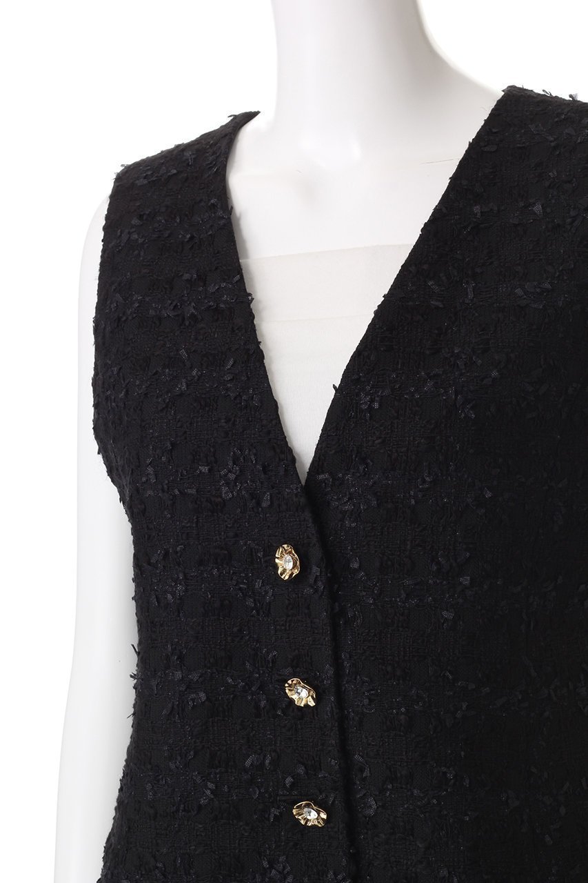 【アナイ/ANAYI】のミックスヤーンツィードショートジレ 人気、トレンドファッション・服の通販 founy(ファニー) 　ファッション　Fashion　レディースファッション　Ladies' Fashion Online　アウター　Coat Outerwear　ジャケット　Jackets　ジャケット　Jacket　ツイード　Tweed　パーティ　Party　ベスト　Vest　再入荷　Restock/Back In Stock/Re Arrival　other-5|ID: prp329100004593353 ipo3291000000032614495