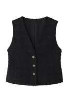 【アナイ/ANAYI】のミックスヤーンツィードショートジレ 人気、トレンドファッション・服の通販 founy(ファニー) ファッション Fashion レディースファッション Fashion for Women アウター Coat / Outerwear Collection レディースジャケット・軽アウター Jackets ジャケット Jacket, Outerwear ツイード Twill, Twill Weave パーティ Party, Party Style ベスト Vest, Waistcoat 再入荷 Restock / Back in Stock thumbnail ブラック|ID: prp329100004593353 ipo3291000000035052889
