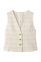 【アナイ/ANAYI】のミックスヤーンツィードショートジレ 人気、トレンドファッション・服の通販 founy(ファニー) ファッション Fashion レディースファッション Fashion for Women アウター Coat / Outerwear Collection レディースジャケット・軽アウター Jackets ジャケット Jacket, Outerwear ツイード Twill, Twill Weave パーティ Party, Party Style ベスト Vest, Waistcoat 再入荷 Restock / Back in Stock thumbnail ホワイト|ID: prp329100004593353 ipo3291000000035052890