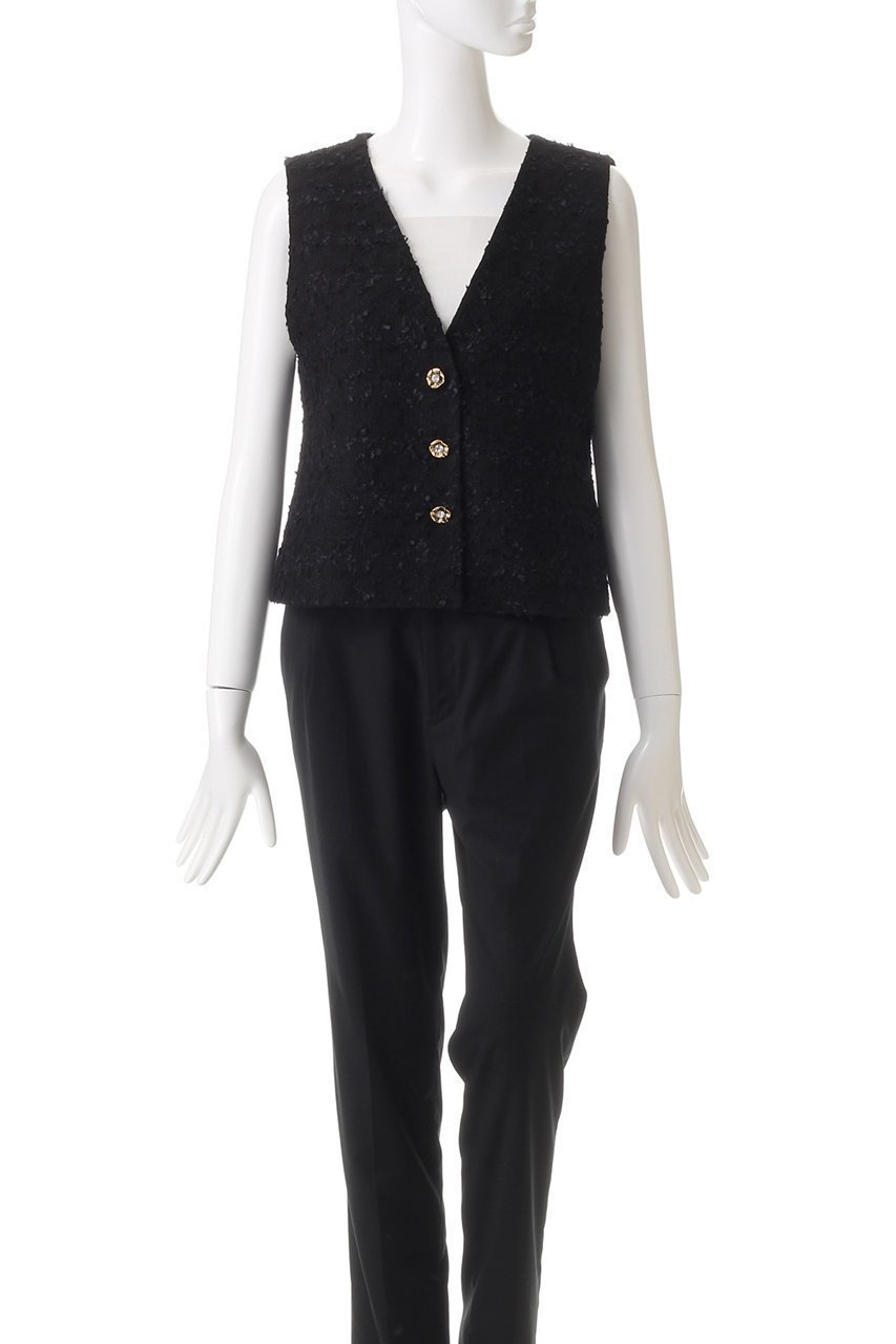 【アナイ/ANAYI】のミックスヤーンツィードショートジレ 人気、トレンドファッション・服の通販 founy(ファニー) 　ファッション　Fashion　レディースファッション　Fashion for Women　アウター　Coat / Outerwear Collection　レディースジャケット・軽アウター　Jackets　ジャケット　Jacket, Outerwear　ツイード　Twill, Twill Weave　パーティ　Party, Party Style　ベスト　Vest, Waistcoat　再入荷　Restock / Back in Stock　other-2|ID: prp329100004593353 ipo3291000000035052891