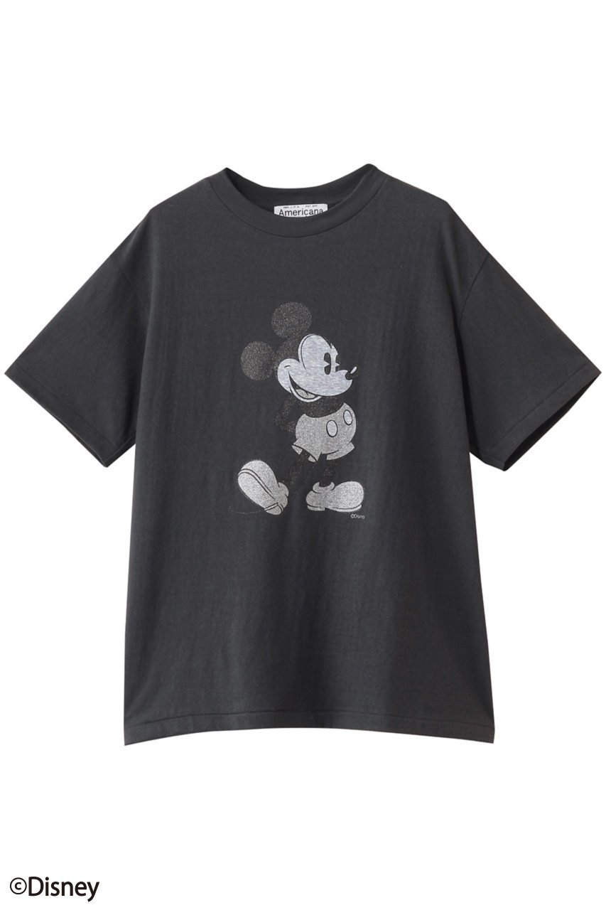 【アメリカーナ/Americana】のMickey ショートスリーブTシャツ インテリア・キッズ・メンズ・レディースファッション・服の通販 founy(ファニー) 　ファッション　Fashion　レディースファッション　Ladies' Fashion Online　トップス・カットソー　Tops/Tshirt　シャツ/ブラウス　Shirts/Blouses　ロング / Tシャツ　T-Shirts　カットソー　Cut and Sewn　2025年　2025　2025-2026秋冬・A/W　Aw/Autumn/Winter/Fw/Fall/2025-2026　ショート　Short　スリーブ　Sleeve　デニム　Denim　プリント　Print　ボトム　Bottom　A/W・秋冬　Aw・Autumn/Winter・Fw・Fall-Winter　スミクロ|ID: prp329100004593359 ipo3291000000032614527