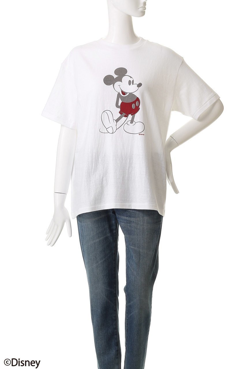 【アメリカーナ/Americana】のMickey / ショートスリーブTシャツ 人気、トレンドファッション・服の通販 founy(ファニー) 　ファッション　Fashion　レディースファッション　Fashion for Women　トップス・カットソー　Cut & Sew Tops　シャツ・ブラウス・オフィスカジュアル　Elegant Blouses & Button-Ups　ロングTシャツ・Tシャツ　Longline T-Shirts & Tees　カットソー・ベーシックTシャツ　Cut-and-Sewn Tops / Stretch Tees & Basics　ショート　Short, Short Length　スリーブ　Sleeve, Long Sleeve / Short Sleeve　プリント　Print, Printed Pattern　ボトム　Bottoms, Lower Wear　other-2|ID: prp329100004593360 ipo3291000000035341721