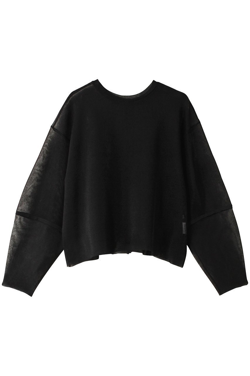 【アナイ/ANAYI】のシアースムース2WAYプルオーバー インテリア・キッズ・メンズ・レディースファッション・服の通販 founy(ファニー) 　ファッション　Fashion　レディースファッション　Ladies' Fashion Online　トップス・カットソー　Tops/Tshirt　ニット　Knit Tops　プルオーバー　Pullover　おすすめ　Recommend　カーディガン　Cardigan　シアー　Sheer　セットアップ　Set Up　トレンド　Trend　再入荷　Restock/Back In Stock/Re Arrival　ブラック|ID: prp329100004593365 ipo3291000000032614647