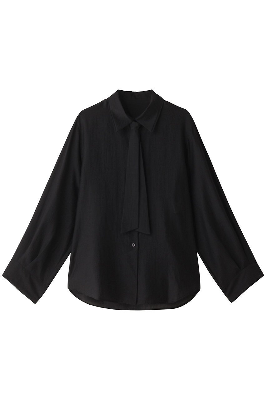 【アナイ/ANAYI】のシアーストライプタイツキシャツ インテリア・キッズ・メンズ・レディースファッション・服の通販 founy(ファニー) 　ファッション　Fashion　レディースファッション　Ladies' Fashion Online　トップス・カットソー　Tops/Tshirt　シャツ/ブラウス　Shirts/Blouses　タイツ　Tights　シアー　Sheer　シンプル　Simple　ストライプ　Stripe　スリーブ　Sleeve　トレンド　Trend　パーティ　Party　ロング　Long　再入荷　Restock/Back In Stock/Re Arrival　ブラック|ID: prp329100004593366 ipo3291000000032614655