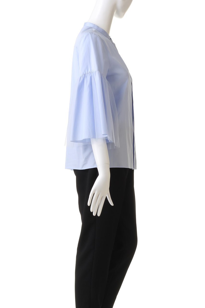 【アナイ/ANAYI】のブロードチュールスリーブブラウス 人気、トレンドファッション・服の通販 founy(ファニー) 　ファッション　Fashion　レディースファッション　Fashion for Women　トップス・カットソー　Cut & Sew Tops　シャツ・ブラウス・オフィスカジュアル　Elegant Blouses & Button-Ups　ショート　Short, Short Length　スリーブ　Sleeve, Long Sleeve / Short Sleeve　チュール　Tulip, Tulip Motif　パーティ　Party, Party Style　フェミニン　Feminine, Girly　フレア　Flare, Flared　ブロード　Broadcloth, Fine Cotton　再入荷　Restock / Back in Stock　other-3|ID: prp329100004593367 ipo3291000000035054974