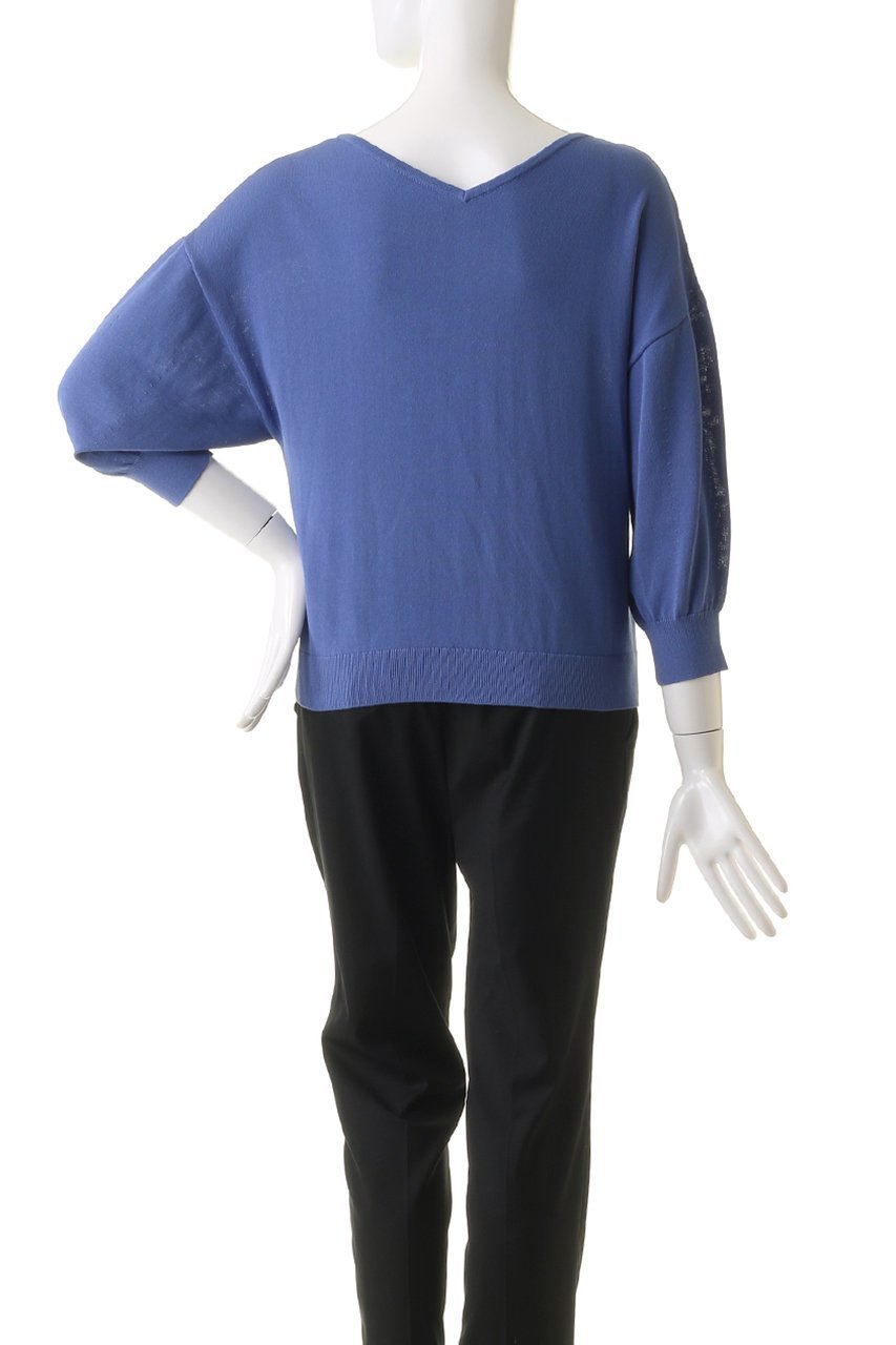 【アナイ/ANAYI】のコットンブレンドラウンドプルオーバー 人気、トレンドファッション・服の通販 founy(ファニー) 　ファッション　Fashion　レディースファッション　Ladies' Fashion Online　トップス・カットソー　Tops/Tshirt　ニット　Knit Tops　プルオーバー　Pullover　再入荷　Restock/Back In Stock/Re Arrival　other-4|ID: prp329100004593368 ipo3291000000032614675