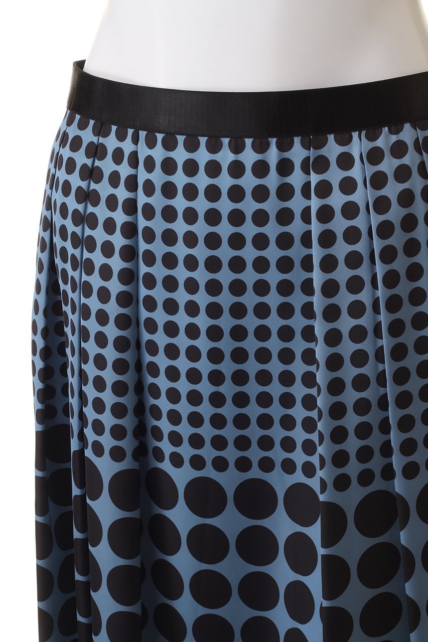 【アナイ/ANAYI】のサテンドットPTタックスカート 人気、トレンドファッション・服の通販 founy(ファニー) 　ファッション　Fashion　レディースファッション　Fashion for Women　スカート　Skirts　ロングスカート　Long Skirts / Maxi & Midi Skirts　おすすめ　Recommended / Our Picks　サテン　Satin, Glossy Fabric　シンプル　Simple, Minimal　ドット　Polka Dot, Dot Pattern　フェミニン　Feminine, Girly　フレア　Flare, Flared　ロング　Long, Long-Length　エレガント 上品　Elegant　再入荷　Restock / Back in Stock　other-5|ID: prp329100004593370 ipo3291000000035052927
