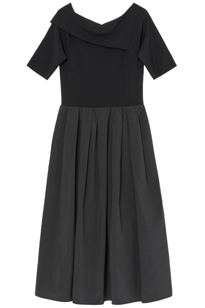【アナイ/ANAYI】のタフタドッキング ワンピース 人気、トレンドファッション・服の通販 founy(ファニー) 　ファッション　Fashion　レディースファッション　Ladies' Fashion Online　ワンピース　Dress　チュニック　Tunic　アシンメトリー　Asymmetry　オフショルダー　Off Shoulder　ギャザー　Gather　ストレッチ　Stretch　スリット　Slit　タフタ　Taffeta　チュニック　Tunic　ドッキング　Docking　ドレープ　Drape　再入荷　Restock/Back In Stock/Re Arrival　other-2|ID: prp329100004593373 ipo3291000000032614708