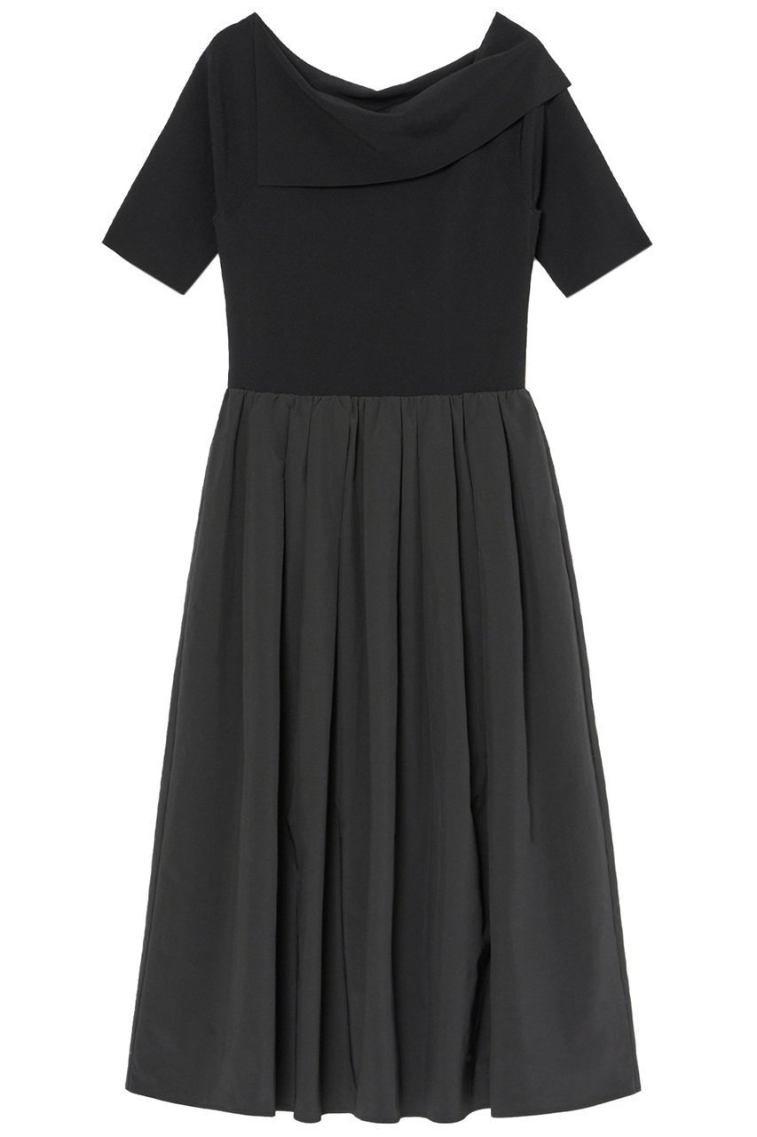 【アナイ/ANAYI】のタフタドッキング ワンピース インテリア・キッズ・メンズ・レディースファッション・服の通販 founy(ファニー) ファッション Fashion レディースファッション Fashion for Women ワンピース Dresses チュニック Tunic Tops & Dresses アシンメトリー Asymmetrical Style ギャザー Gathered, Ruffled ストレッチ Stretch, Stretchy Fabric スリット Slit, Slit Detail タフタ Taffeta, Structured Fabric チュニック Tunic, Long Top ドッキング Docking, Mixed Material ドレープ Drape, Draping Fabric 再入荷 Restock / Back in Stock ブラック|ID: prp329100004593373 ipo3291000000035053231