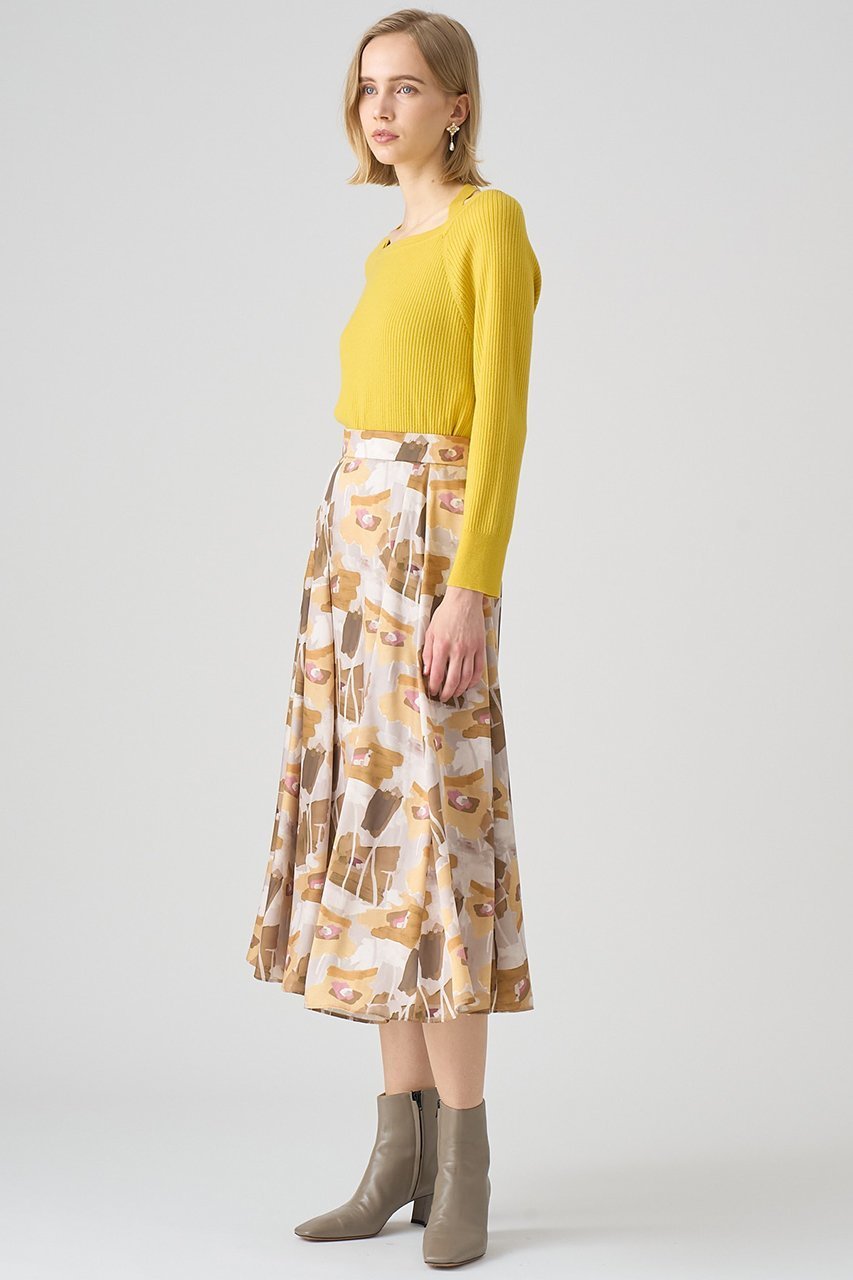 【アナイ/ANAYI】のペイントフラワープリントイレギュラースカート 人気、トレンドファッション・服の通販 founy(ファニー) ファッション Fashion レディースファッション Fashion for Women スカート Skirts ロングスカート Long Skirts / Maxi & Midi Skirts イタリア Italy ツイル Twist, Twisted Detail フラワー Flower, Floral プリント Print, Printed Pattern ランダム Random, Irregular ロング Long, Long-Length 再入荷 Restock / Back in Stock other-6|ID: prp329100004593379 ipo3291000000035054926