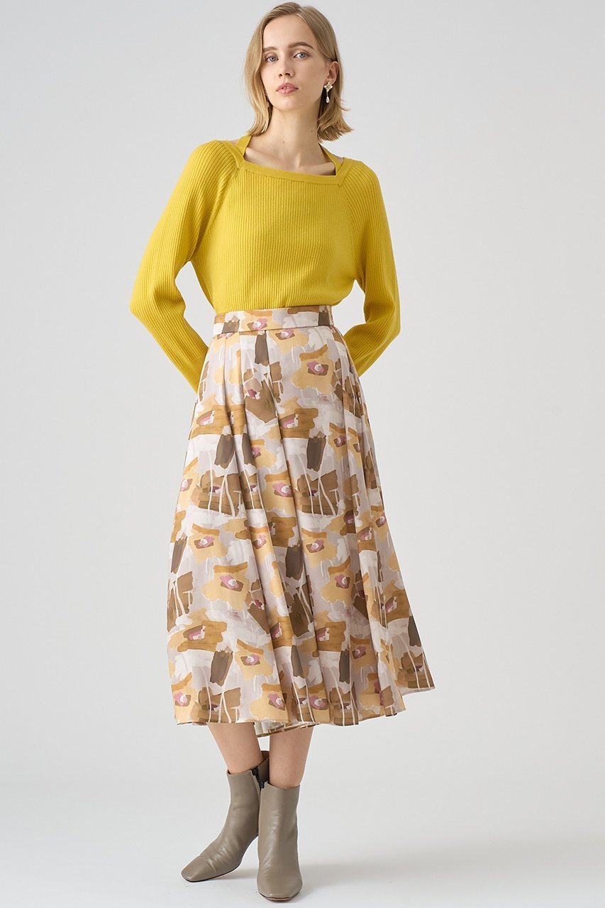 【アナイ/ANAYI】のペイントフラワープリントイレギュラースカート 人気、トレンドファッション・服の通販 founy(ファニー) ファッション Fashion レディースファッション Fashion for Women スカート Skirts ロングスカート Long Skirts / Maxi & Midi Skirts イタリア Italy ツイル Twist, Twisted Detail フラワー Flower, Floral プリント Print, Printed Pattern ランダム Random, Irregular ロング Long, Long-Length 再入荷 Restock / Back in Stock other-8|ID: prp329100004593379 ipo3291000000035054928