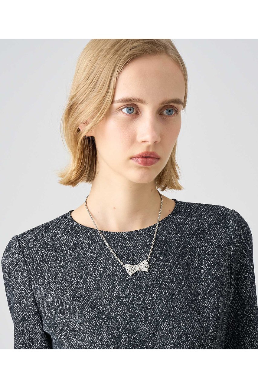 【アナイ/ANAYI】のリボンタイビジューネックレス 人気、トレンドファッション・服の通販 founy(ファニー) 　ファッション　Fashion　レディースファッション　Ladies' Fashion Online　ジュエリー　Jewelry　ネックレス　Necklaces　おすすめ　Recommend　ガラス　Glass　シルバー　Silver　ネックレス　Necklace　パール　Pearl　フォルム　Form　モダン　Modern　モチーフ　Motif　リボン　Ribbon　再入荷　Restock/Back In Stock/Re Arrival　other-6|ID: prp329100004593381 ipo3291000000032614761