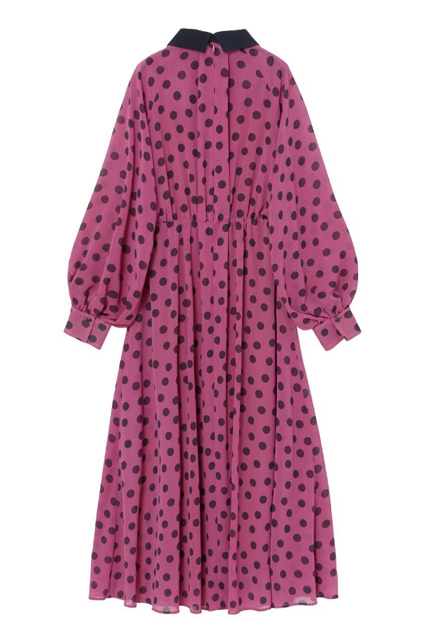 【アナイ/ANAYI】のポルカドット2WAYカラー ワンピース 人気、トレンドファッション・服の通販 founy(ファニー) 　ファッション　Fashion　レディースファッション　Fashion for Women　ワンピース　Dresses　チュニック　Tunic Tops & Dresses　オータム　Autumn Fashion　シフォン　Chiffon, Lightweight Fabric　ジョーゼット　Georgette, Semi-Sheer Fabric　スリーブ　Sleeve, Long Sleeve / Short Sleeve　チュニック　Tunic, Long Top　ドット　Polka Dot, Dot Pattern　ランダム　Random, Irregular　ロング　Long, Long-Length　other-2|ID: prp329100004593386 ipo3291000000035847776