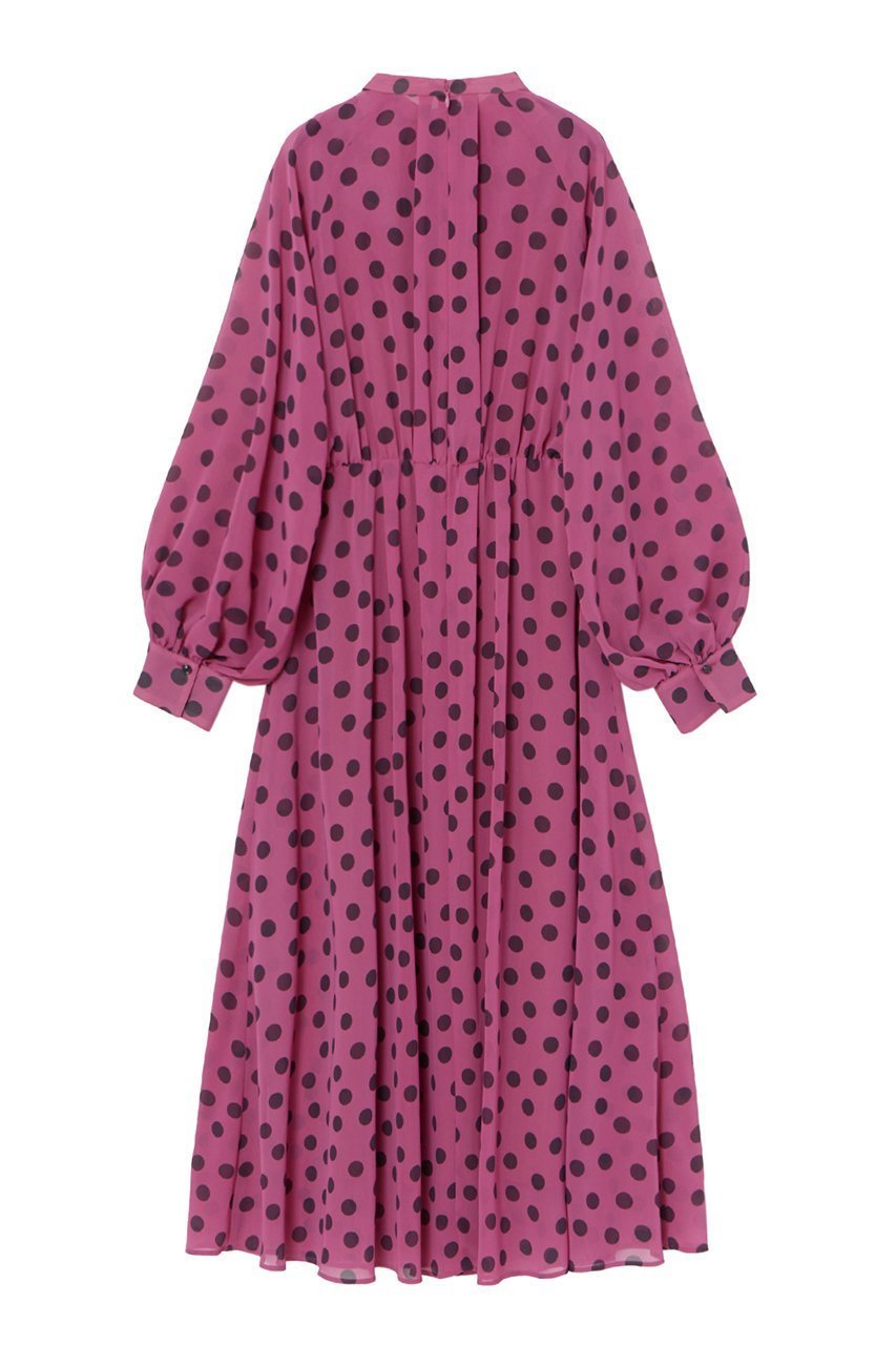 【アナイ/ANAYI】のポルカドット2WAYカラー ワンピース 人気、トレンドファッション・服の通販 founy(ファニー) 　ファッション　Fashion　レディースファッション　Fashion for Women　ワンピース　Dresses　チュニック　Tunic Tops & Dresses　オータム　Autumn Fashion　シフォン　Chiffon, Lightweight Fabric　ジョーゼット　Georgette, Semi-Sheer Fabric　スリーブ　Sleeve, Long Sleeve / Short Sleeve　チュニック　Tunic, Long Top　ドット　Polka Dot, Dot Pattern　ランダム　Random, Irregular　ロング　Long, Long-Length　other-3|ID: prp329100004593386 ipo3291000000035847777