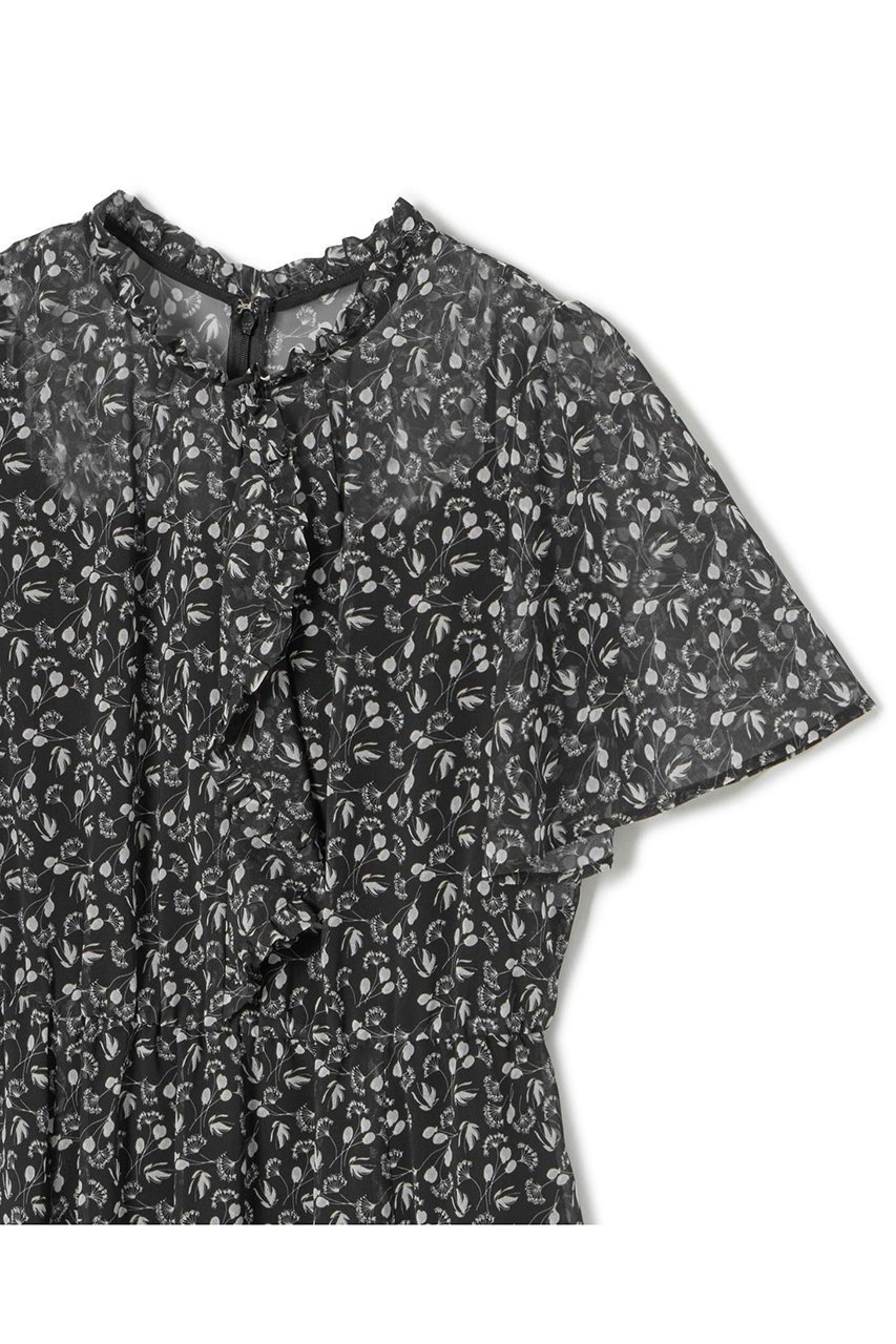【アナイ/ANAYI】のリトルフラワープリントラッフル ワンピース 人気、トレンドファッション・服の通販 founy(ファニー) 　ファッション　Fashion　レディースファッション　Ladies' Fashion Online　ワンピース　Dress　チュニック　Tunic　イタリア　Italy　キャミソール　Camisole　シアー　Sheer　シフォン　Chiffon　ジョーゼット　Georgette　チュニック　Tunic　フェミニン　Feminine　フレア　Flare　フロント　Front　プリント　Print　ペチコート　Petticoat　モノトーン　Monotone　ラッフル　Raffle　再入荷　Restock/Back In Stock/Re Arrival　夏　Summer　other-3|ID: prp329100004593393 ipo3291000000032614839