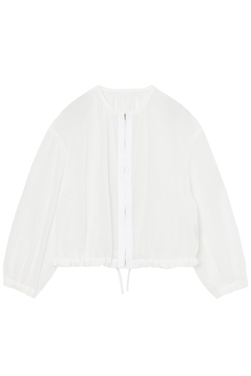 【アナイ/ANAYI】のコットンボイルシアーブルゾン インテリア・キッズ・メンズ・レディースファッション・服の通販 founy(ファニー) 　ファッション　Fashion　レディースファッション　Fashion for Women　アウター　Coat / Outerwear Collection　レディースジャケット・軽アウター　Jackets　ブルゾンジャケット・スポーティアウター　Blouson Jackets　エレガント 上品　Elegant　オーガンジー　Organza Fabric　ギャザー　Gathered, Ruffled　シアー　Sheer, See-Through　ジャケット　Jacket, Outerwear　ドレス　Dress, One-Piece　ブルゾン　Blouson, Bomber Jacket　ホワイト|ID: prp329100004593395 ipo3291000000035479322