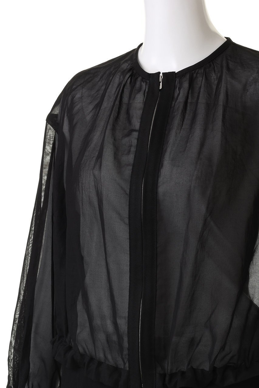 【アナイ/ANAYI】のコットンボイルシアーブルゾン 人気、トレンドファッション・服の通販 founy(ファニー) 　ファッション　Fashion　レディースファッション　Fashion for Women　アウター　Coat / Outerwear Collection　レディースジャケット・軽アウター　Jackets　ブルゾンジャケット・スポーティアウター　Blouson Jackets　エレガント 上品　Elegant　オーガンジー　Organza Fabric　ギャザー　Gathered, Ruffled　シアー　Sheer, See-Through　ジャケット　Jacket, Outerwear　ドレス　Dress, One-Piece　ブルゾン　Blouson, Bomber Jacket　other-5|ID: prp329100004593395 ipo3291000000035709324